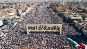 Manifestação por Palestina noIraque (foto AP-Presse)